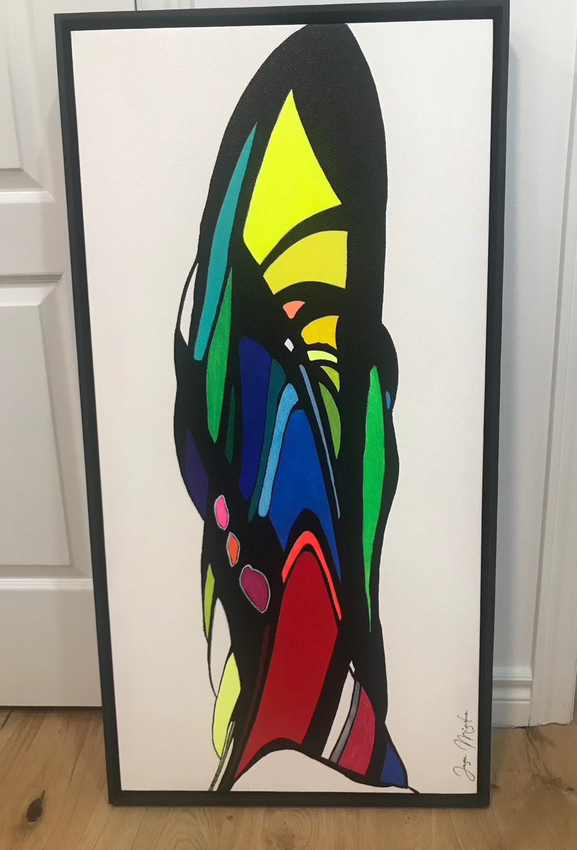 Momentum Sold – 20”W x 40”H acrylic on panel with floating frame