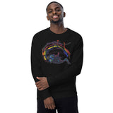 Unisex organic raglan sweatshirt