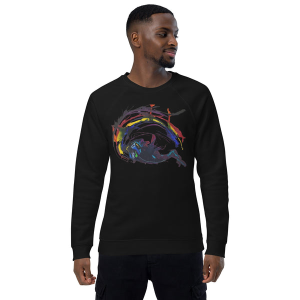 Unisex organic raglan sweatshirt – Jay Misurka Original Artworks