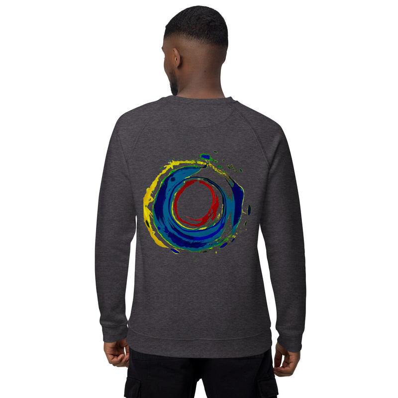 Unisex organic raglan sweatshirt