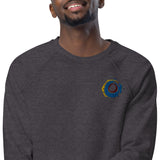 Unisex organic raglan sweatshirt