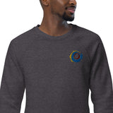 Unisex organic raglan sweatshirt