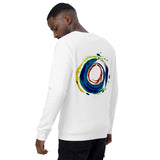 Unisex organic raglan sweatshirt