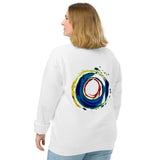 Unisex organic raglan sweatshirt