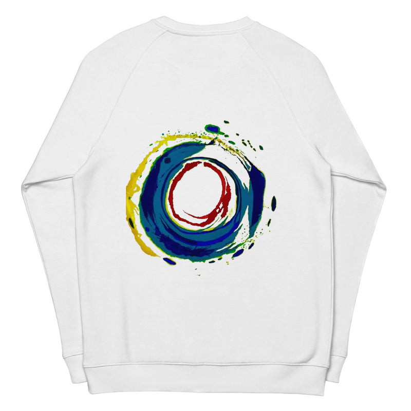 Unisex organic raglan sweatshirt