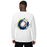 Unisex organic raglan sweatshirt