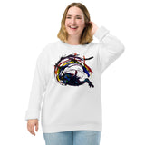 Unisex organic raglan sweatshirt