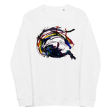 Unisex organic raglan sweatshirt