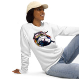 Unisex organic raglan sweatshirt