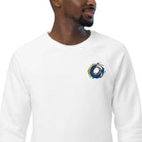 Unisex organic raglan sweatshirt